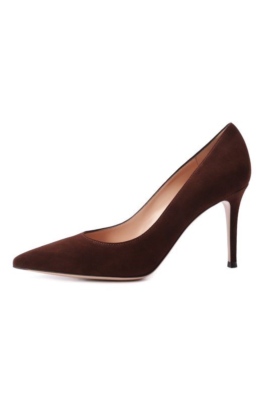 Замшевые туфли Gianvito 85 Gianvito Rossi G24580.85RIC.CAMCH0C Коричневый  G24580.85RIC.CAMCH0C Фото 4