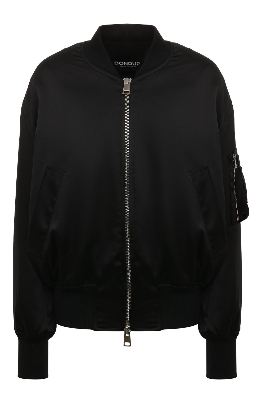 Утепленный бомбер DONDUP черного цвета по цене 87550 руб., арт. DJ607/RS0046D XXX, фото 1 Утепленный бомбер DONDUP, арт. DJ607/RS0046D XXX, фото 1