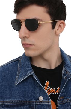 Женские солнцезащитные очки RAY-BAN черного цвета, арт. 3668-905487 | Фото 3 (Кросс-КТ: С/з-унисекс; Региональные ограничения белый список (Axapta Mercury): RU; Тип очков: С/з; Очки форма: Авиаторы, D-�форма; Оптика Гендер: оптика-унисекс)