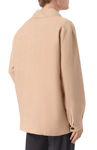 Льняная рубашка KITON, арт. UMC013H0921107, фото 4