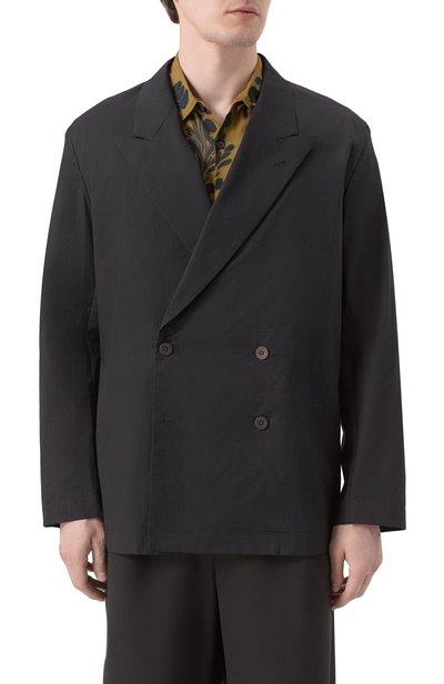 Хлопковый пиджак DRIES VAN NOTEN, арт. 251-020717-1147, фото 4