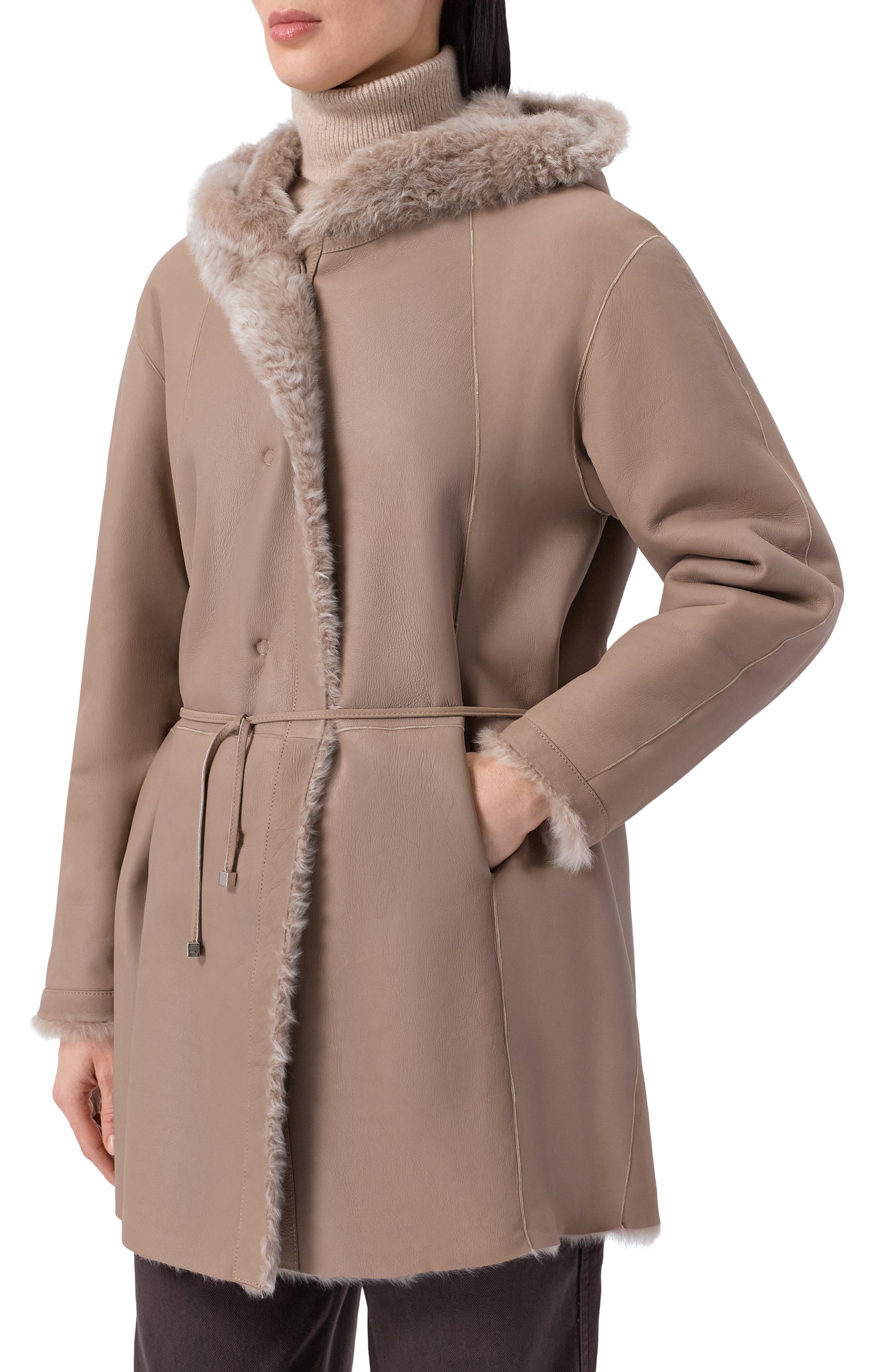 Двусторонняя дубленка из овчины KITON, арт. D60675K0543F05, фото 6