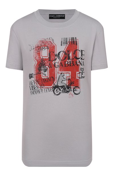 Женская хлопковая футболка DOLCE & GABBANA, арт. F8V42T/GDDPA