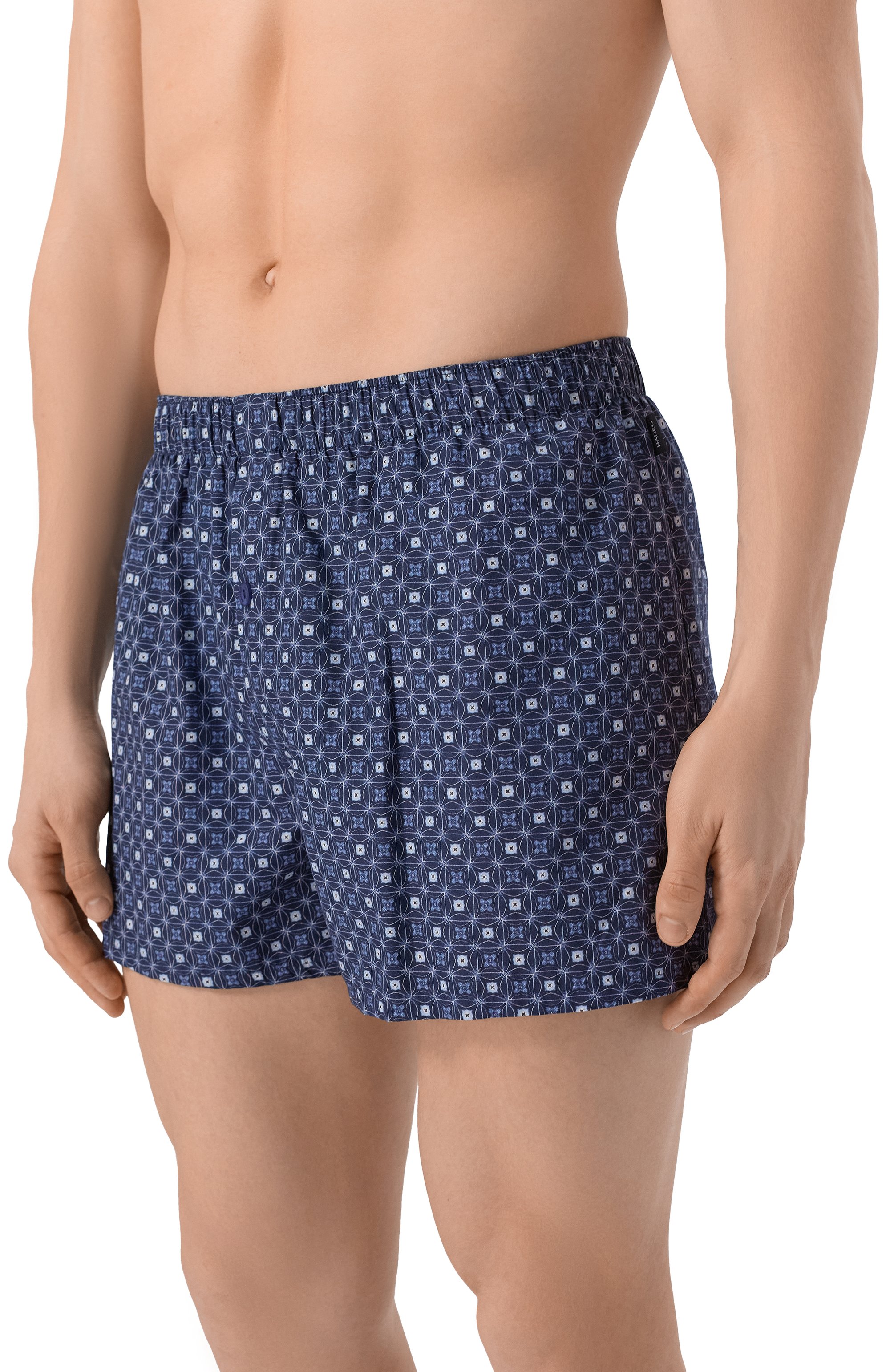 Хлопковые боксеры HANRO темно-синего цвета по цене 7880 руб., арт. 074013, фото 2 Хлопковые боксеры HANRO, арт. 074013, фото 2