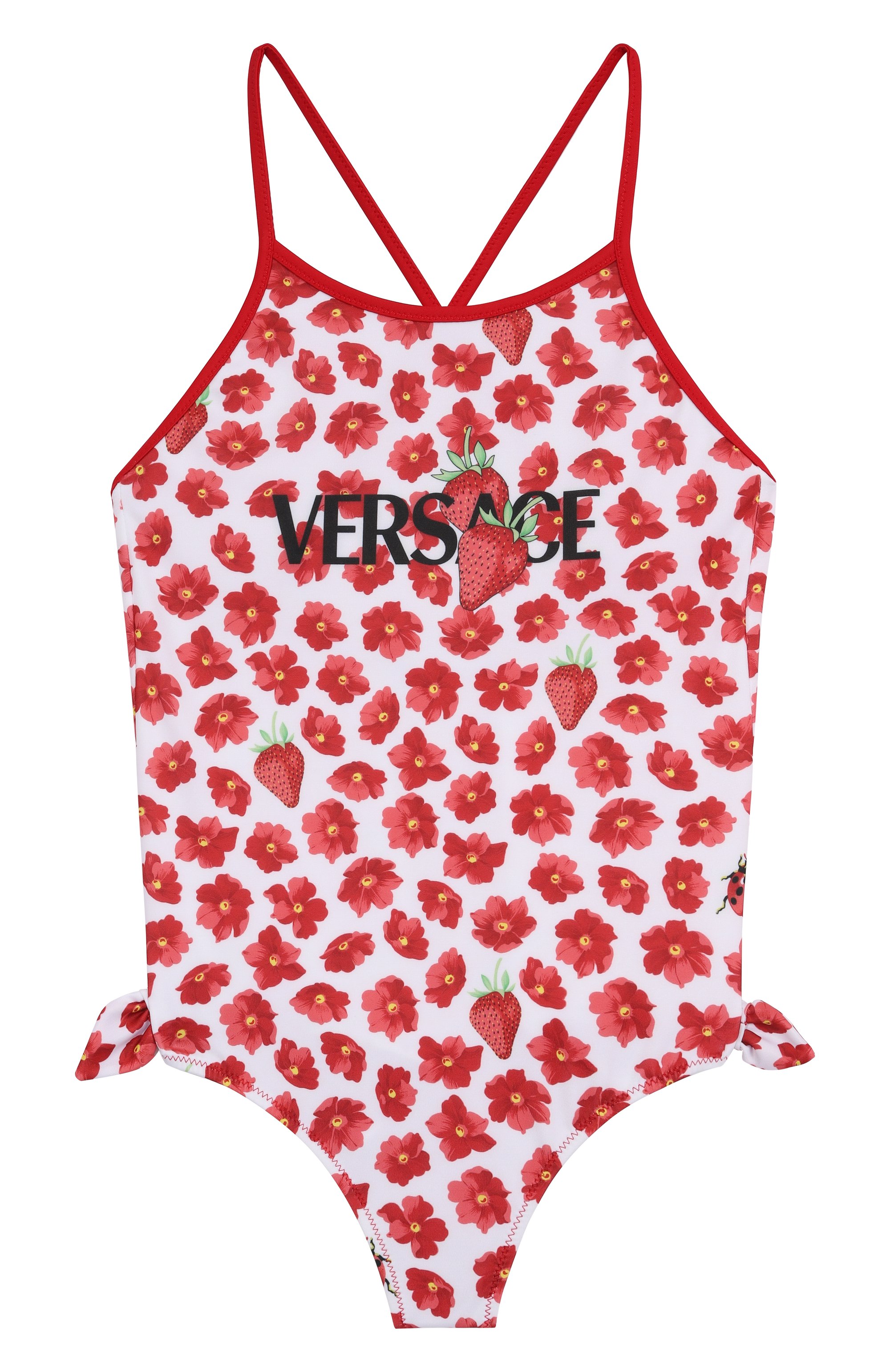 Слитный купальник VERSACE красного цвета по цене 27900 руб., арт. 1018705/1A13286, фото 1 Слитный купальник VERSACE, арт. 1018705/1A13286, фото 1