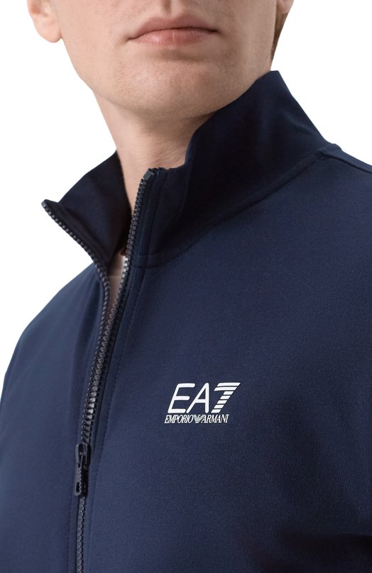 Хлопковый спортивный костюм EA7 8NPV60/PJVRZ Синий  8NPV60/PJVRZ Фото 6