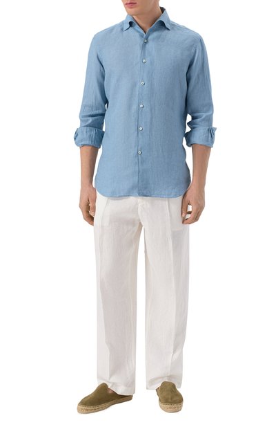 Льняная рубашка ALESSANDRO GHERARDI, арт. D0UBLE-BDN/7431, фото 2