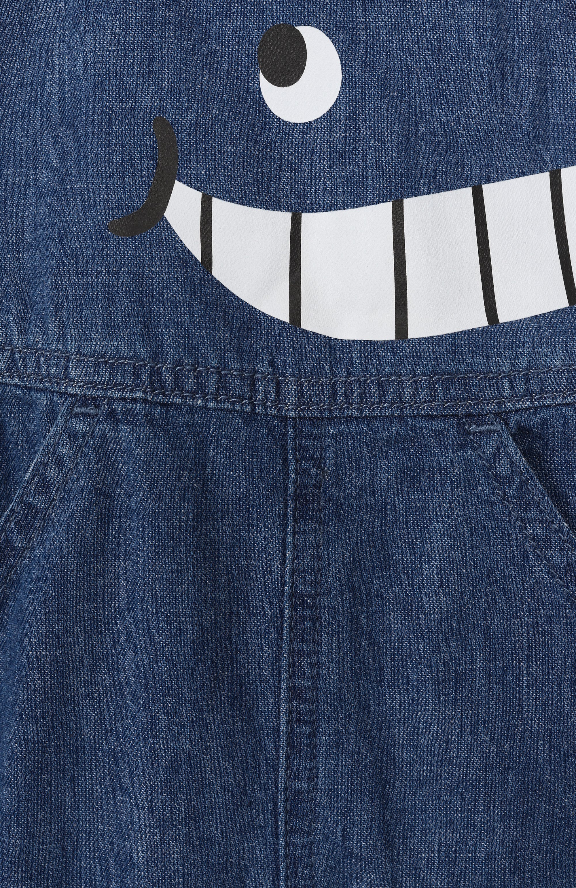 Джинсовый песочник STELLA MCCARTNEY синего цвета по цене 15900 руб., арт. TYA522, фото 3 Джинсовый песочник STELLA MCCARTNEY, арт. TYA522, фото 3