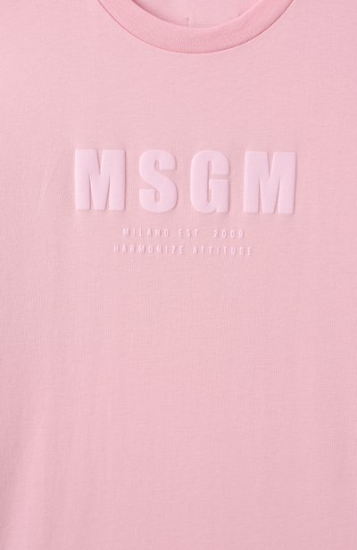 Хлопковое платье MSGM KIDS, арт. S5MSJGDR178, фото 3