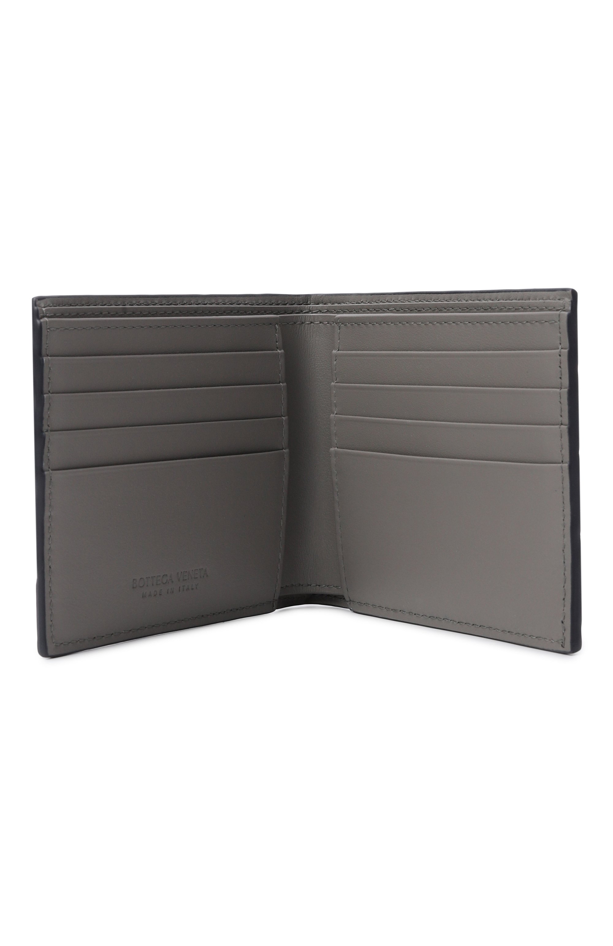 Кожаное портмоне BOTTEGA VENETA темно-синего цвета по цене 78650 руб., арт. 743211/VCPQ6, фото 3 Кожаное портмоне BOTTEGA VENETA, арт. 743211/VCPQ6, фото 3