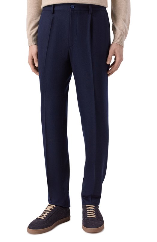 Шерстяные брюки Stefano Ricci M1T5300011/W0036R Синий  M1T5300011/W0036R Фото 3