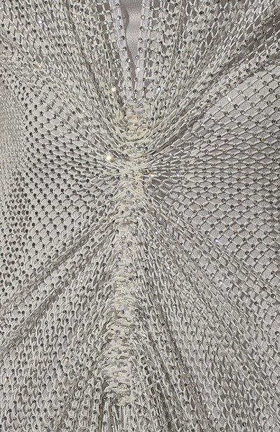 Платье VNINE серебряного цвета по цене 131000 руб., арт. VN-05/DRESS, фото 5 Платье VNINE, арт. VN-05/DRESS, фото 5