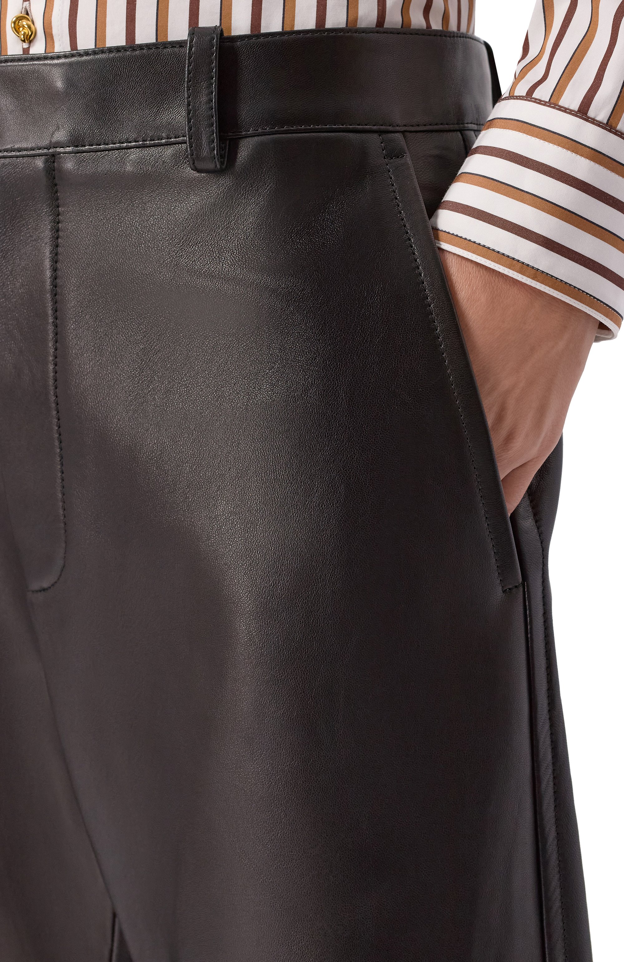 Кожаные брюки BOTTEGA VENETA, арт. 797751 V3WT0, фото 5