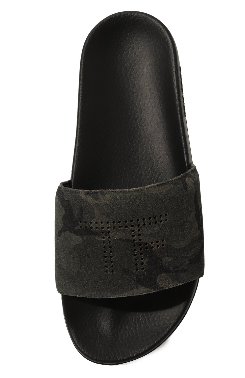 Кожаные шлепанцы TOM FORD темно-зеленого цвета по цене 65950 руб., арт. J1437/ICL090, фото 6 Кожаные шлепанцы TOM FORD, арт. J1437/ICL090, фото 6