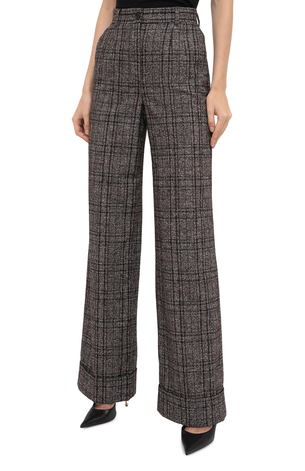 Брюки из шерсти и хлопка DOLCE & GABBANA, арт. FTBM0T/FQMH2, фото 4