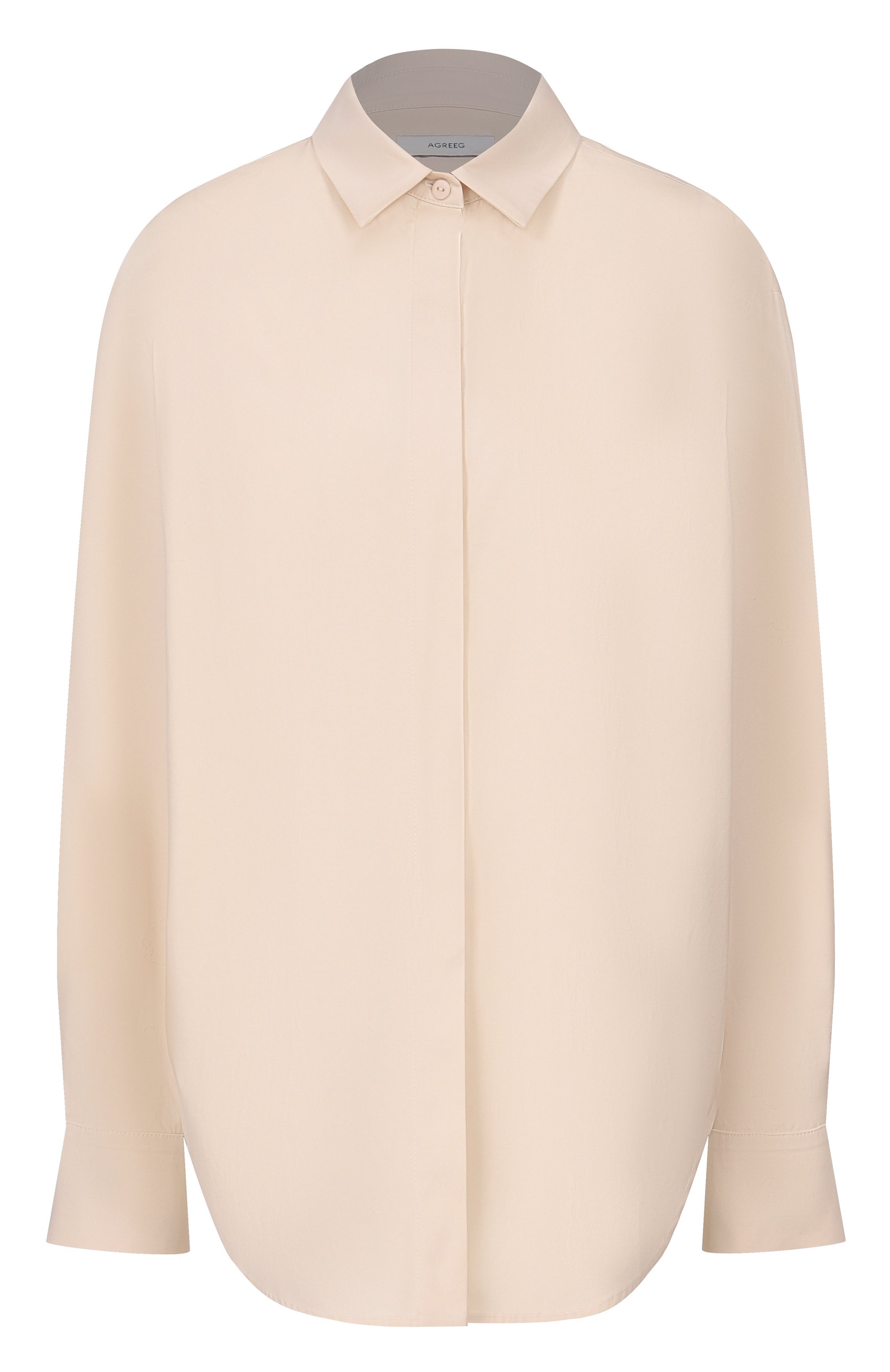 Хлопковая рубашка AGREEG бежевого цвета по цене 69970 руб., арт. 12030802, фото 1 Хлопковая рубашка AGREEG, арт. 12030802, фото 1