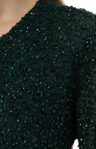 Жакет-болеро P.A.R.O.S.H. темно-зеленого цвета по цене 53950 руб., арт. GELEE-D431501, фото 5 Жакет-болеро P.A.R.O.S.H., арт. GELEE-D431501, фото 5