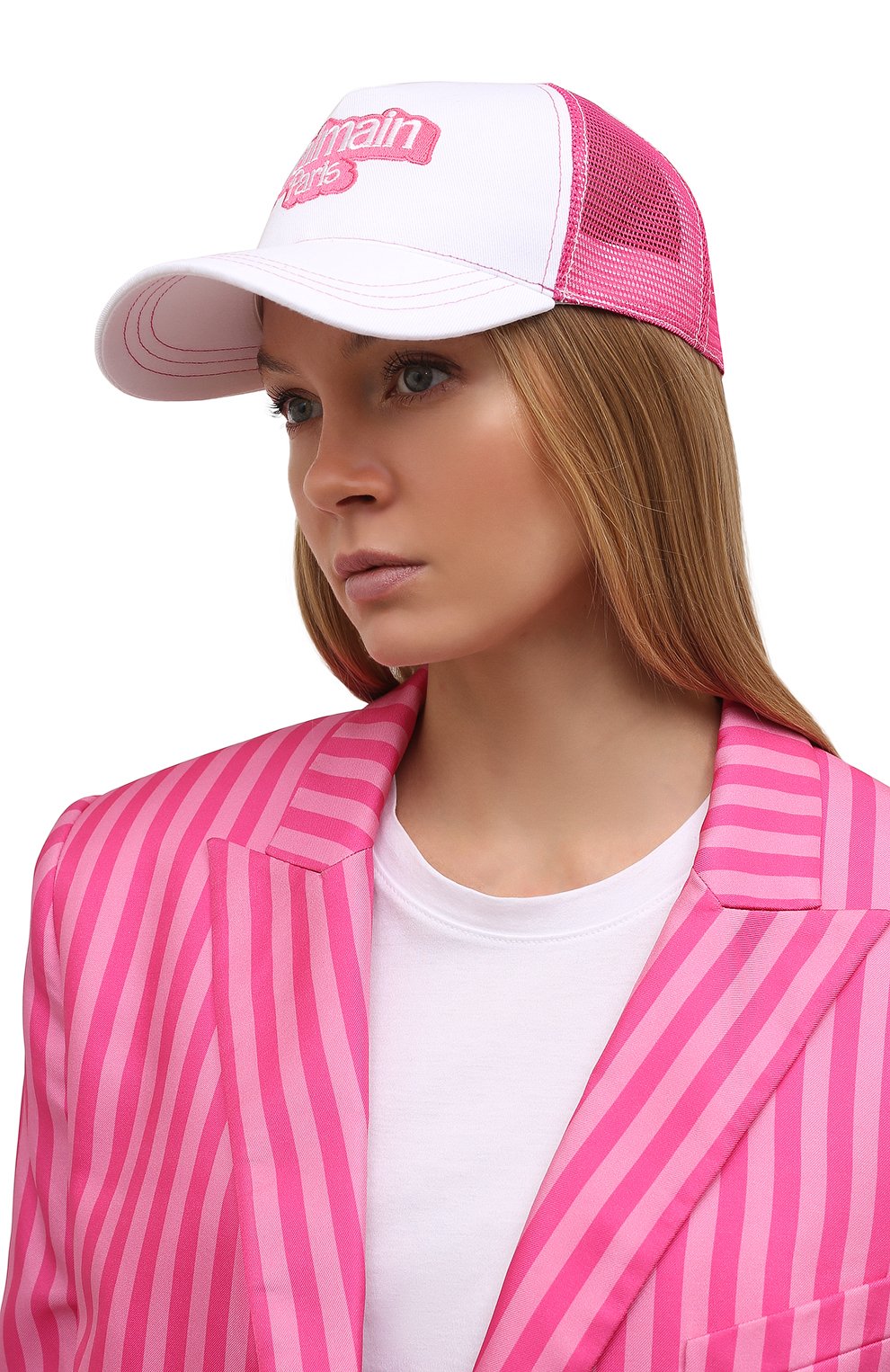 Хлопковая бейсболка balmain x barbie BALMAIN, арт. XF2XA016/CB24, фото 2
