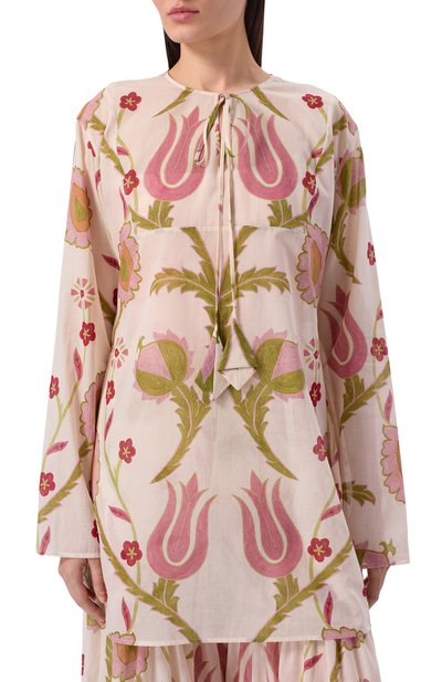 Хлопковая туника GIAMBATTISTA VALLI, арт. 26SSRVCL1067/39PRI, фото 3