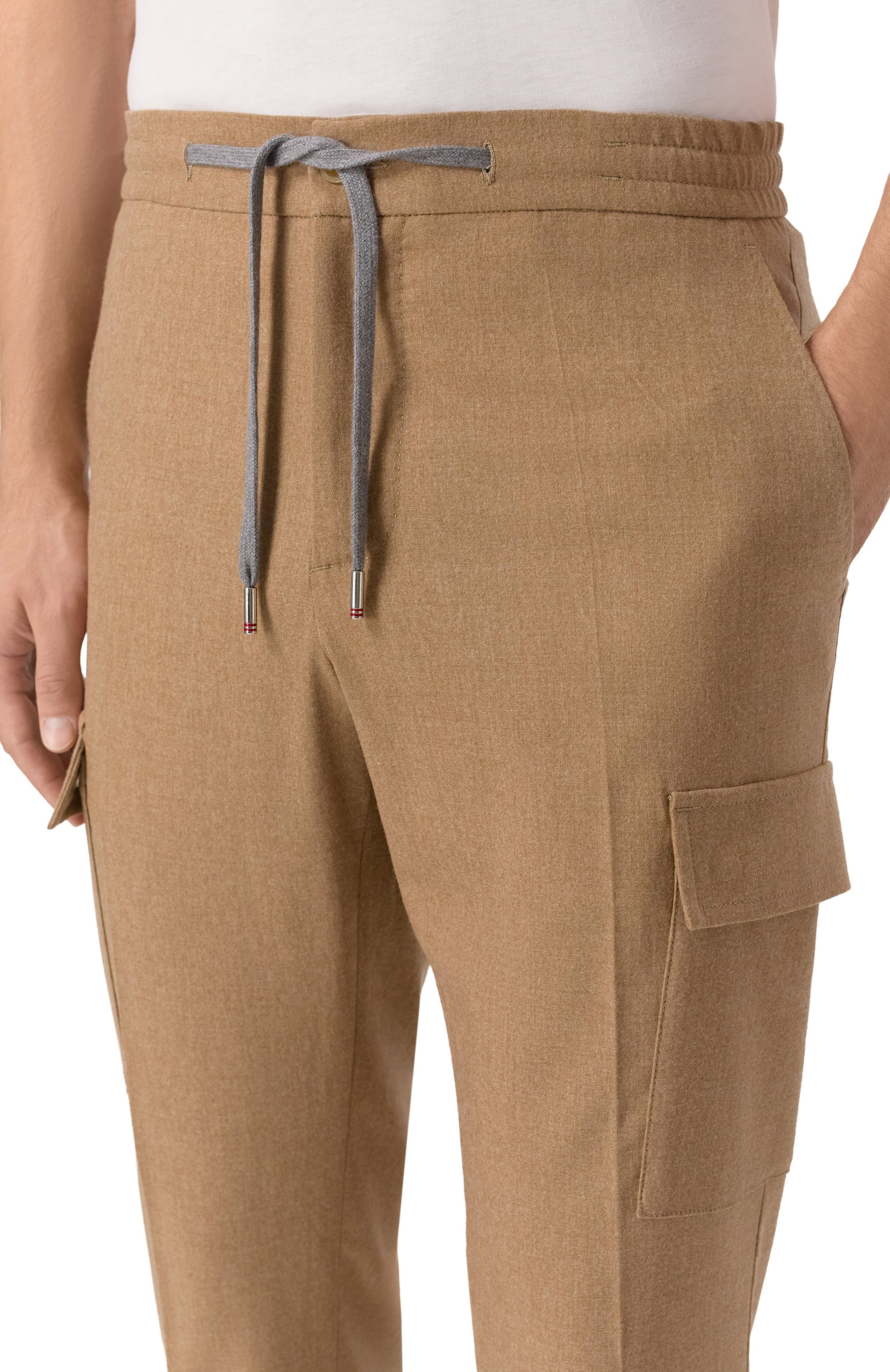 Брюки-карго из шерсти и кашемира MARCO PESCAROLO, арт. T0R/5229, фото 5