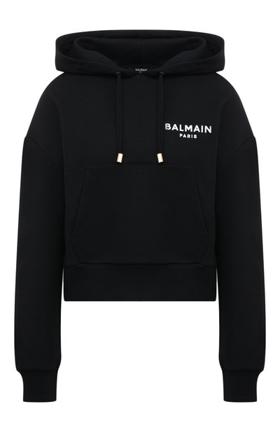 Женский хлопковое худи BALMAIN, арт. VF13792/B015