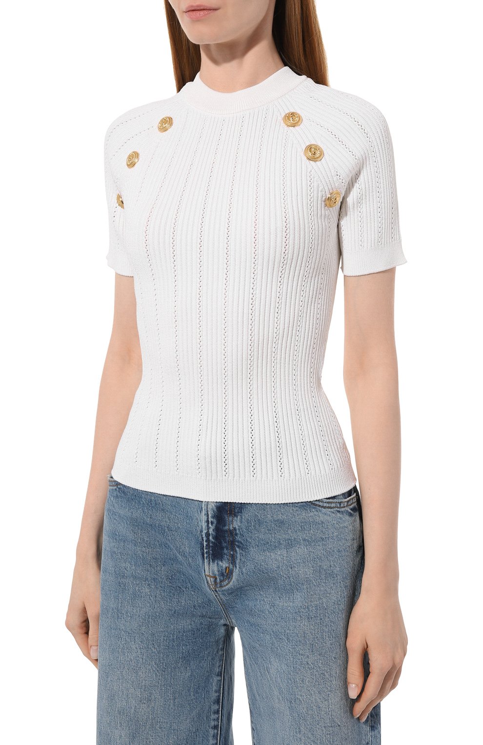 Топ из вискозы BALMAIN, арт. YF1AL075KB39, фото 3