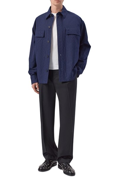 Мужская хлопковая куртка-рубашка BALMAIN, арт. GH1TH881/CG41