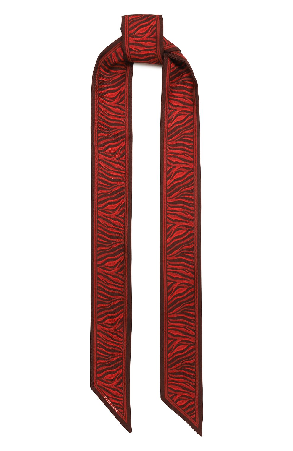 Шелковый шарф-твилли ELIE SAAB красного цвета по цене 10800 руб., арт. SE5120SS399, фото 1 Шелковый шарф-твилли ELIE SAAB, арт. SE5120SS399, фото 1