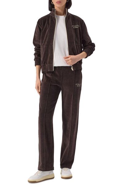 Бархатная толстовка sporty & rich x le bristol paris SPORTY AND RICH, арт. JA063517619BR03, фото 2