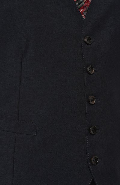 Шерстяной жилет GUCCI темно-синего цвета по цене 128160 руб., арт. 452587 Z592B, фото 5 Шерстяной жилет GUCCI, арт. 452587 Z592B, фото 5