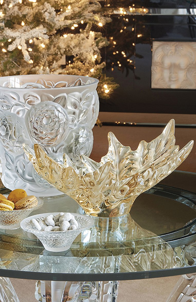 Ваза для фруктов champs-elysee LALIQUE золотого цвета, арт. 1121610 | Фото 2 (Статус проверки: Проверена категория; Коллекция: Champs-Elysees; Нос: Не проставлено; Региональные ограничения белый список (Axapta Mercury): Не проставлено; Автоматизация Diginetica: Не назначено; Ограничения доставки: fragile-2)