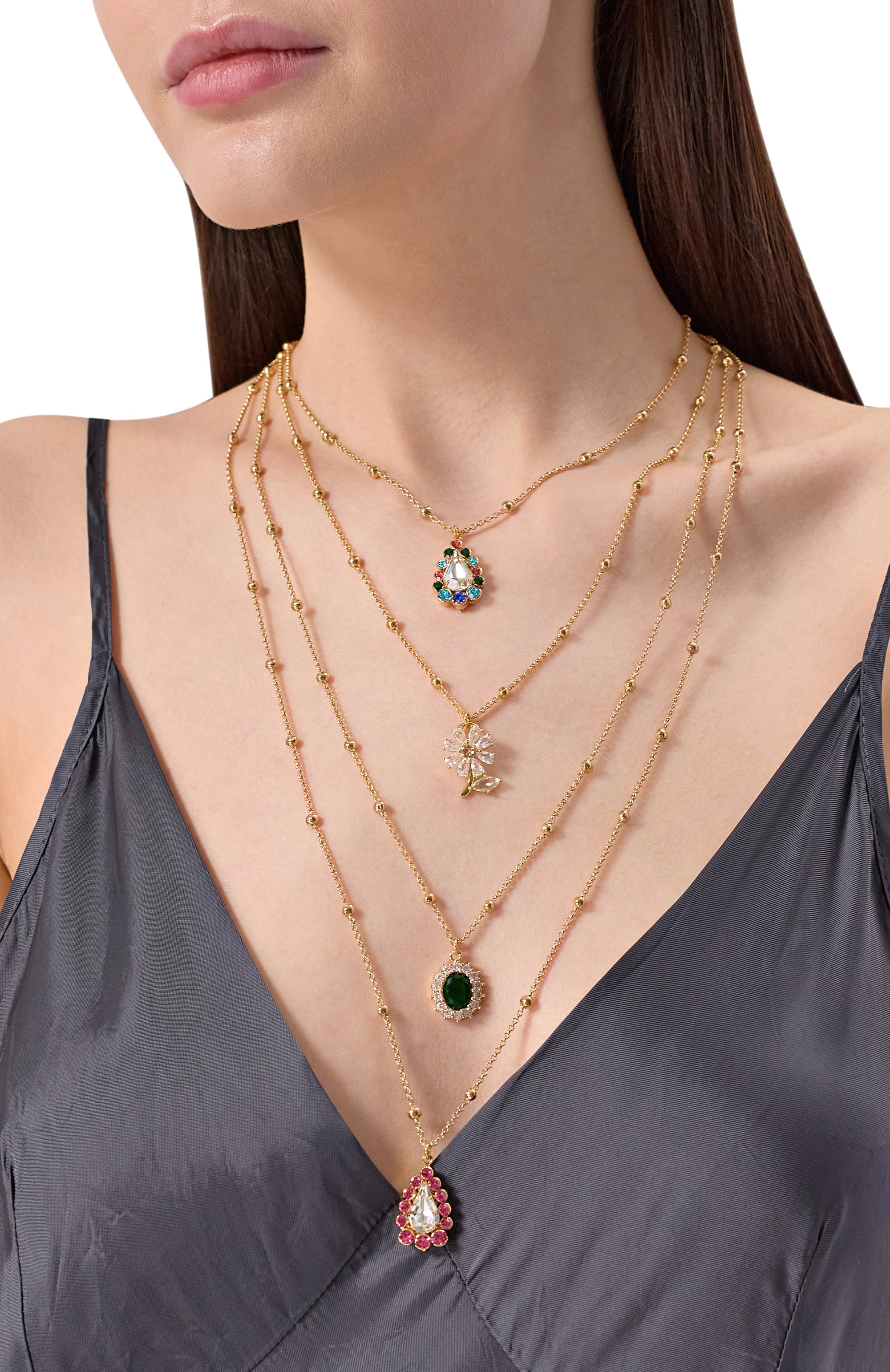 Колье ANTON HEUNIS золотого цвета по цене 43950 руб., арт. CLR1.20, фото 2 Колье ANTON HEUNIS, арт. CLR1.20, фото 2