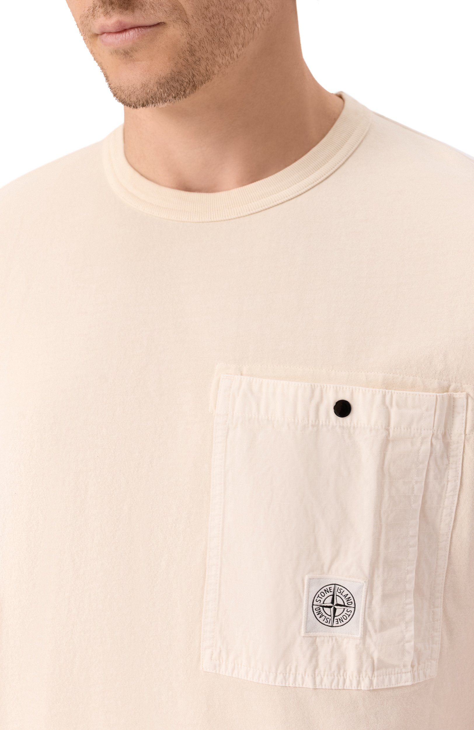 Хлопковая футболка STONE ISLAND, арт. L1S152100004/S0115, фото 5