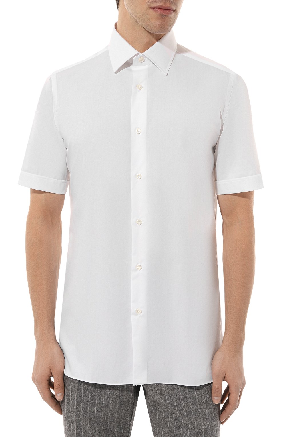 Хлопковая сорочка GIAMPAOLO белого цвета по цене 26250 руб., арт. 608/TS15014, фото 3 Хлопковая сорочка GIAMPAOLO, арт. 608/TS15014, фото 3
