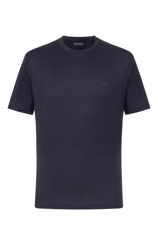 Футболка из лиоцелла и хлопка Emporio Armani EM005491/AF24839 Синий EM005491/AF24839