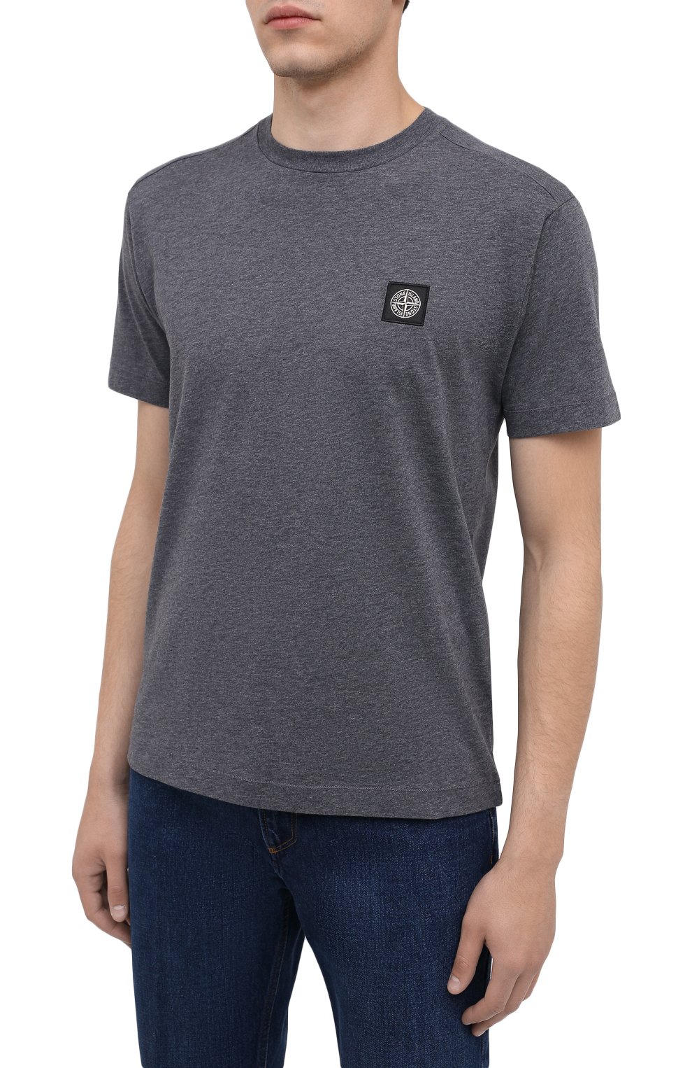 Хлопковая футболка STONE ISLAND, арт. 731524113, фото 3