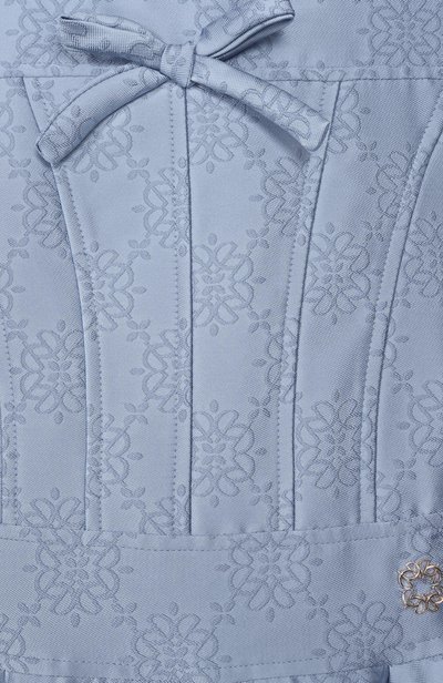 Платье ELIE SAAB JUNIOR тёмно-голубого цвета по цене 120500 руб., арт. EFAB140 LU/TS1133, фото 3 Платье ELIE SAAB JUNIOR, арт. EFAB140 LU/TS1133, фото 3