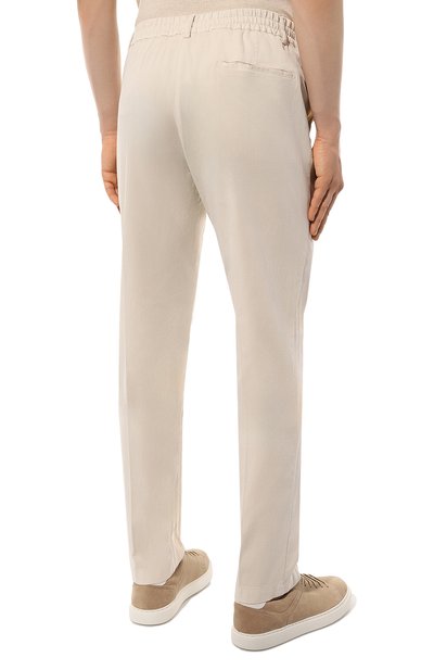 Брюки из хлопка и шелка ANDREA CAMPAGNA, арт. SPIAGGIA 1P GD, фото 4