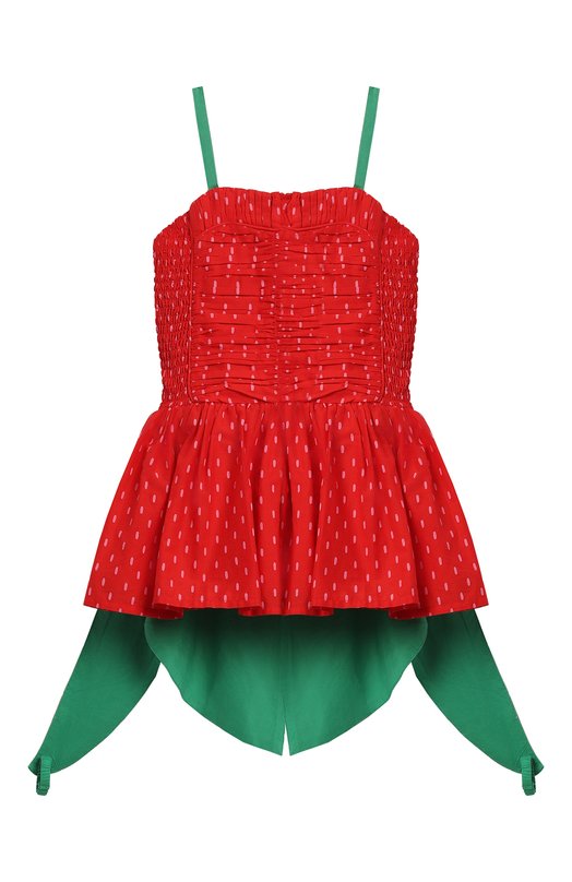 

Хлопковый сарафан Stella McCartney, Красный