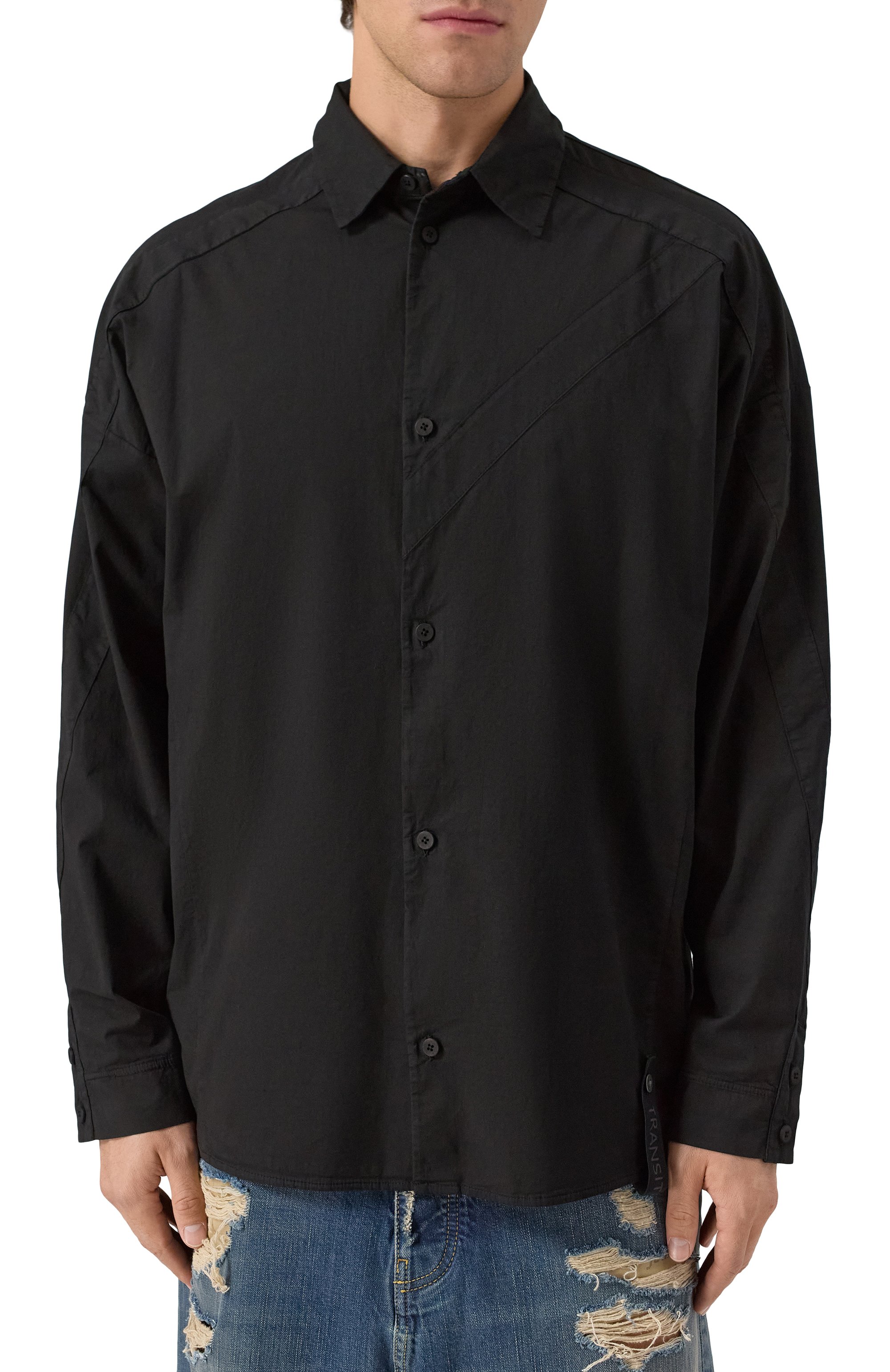 Хлопковая рубашка TRANSIT, арт. CFUTRBT295, фото 3