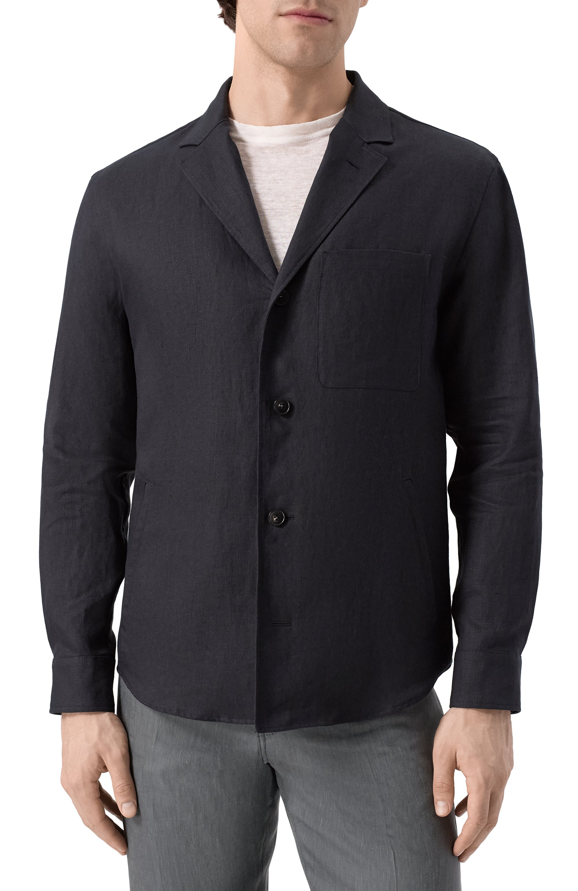 Льняной пиджак CANALI, арт. 31015/AE05539, фото 4