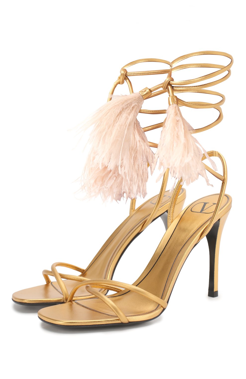 Кожаные босоножки rockstud flair VALENTINO, арт. TW0S0X92/LDJ, фото 1