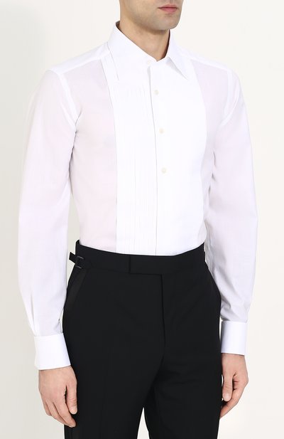 Хлопковая сорочка под смокинг TOM FORD, арт. 3FT287/94SIJE, фото 3