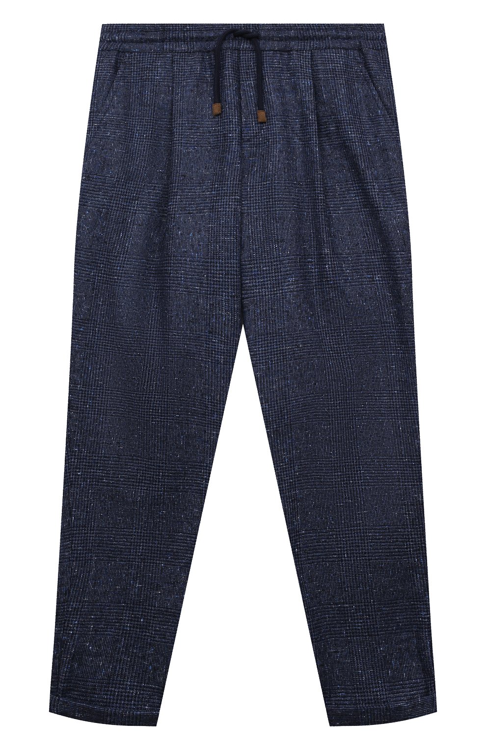 Шерстяные брюки BRUNELLO CUCINELLI синего цвета по цене 54750 руб., арт. BQ469P503C, фото 1 Шерстяные брюки BRUNELLO CUCINELLI, арт. BQ469P503C, фото 1