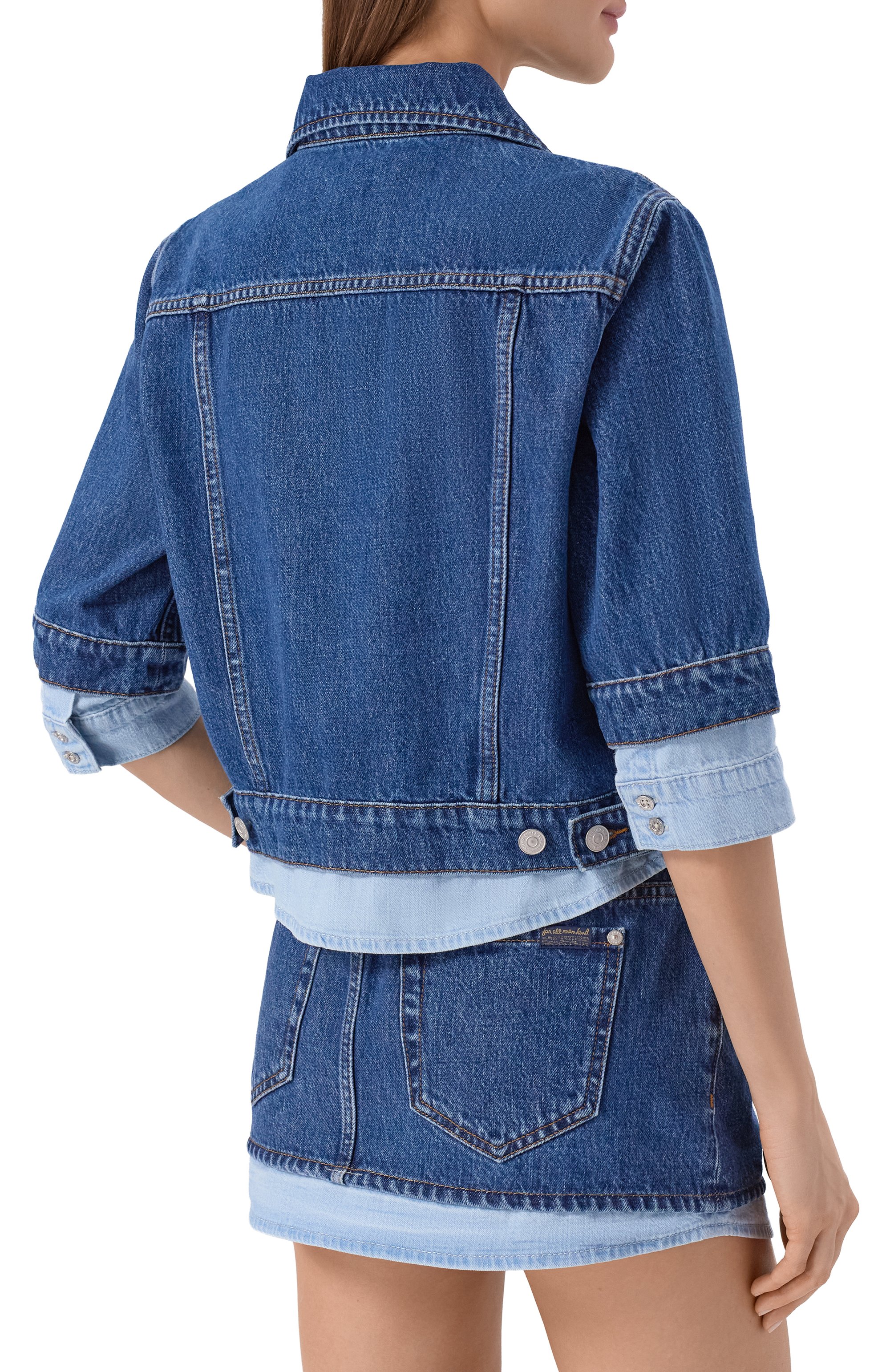 Джинсовая куртка trucker 7 FOR ALL MANKIND, арт. 7U7H0E52-3DM, фото 4