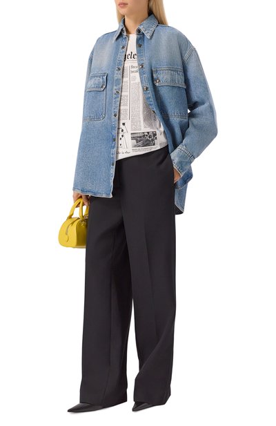 Хлопковая футболка PALM ANGELS, арт. PMAA10BF25JER002, фото 2