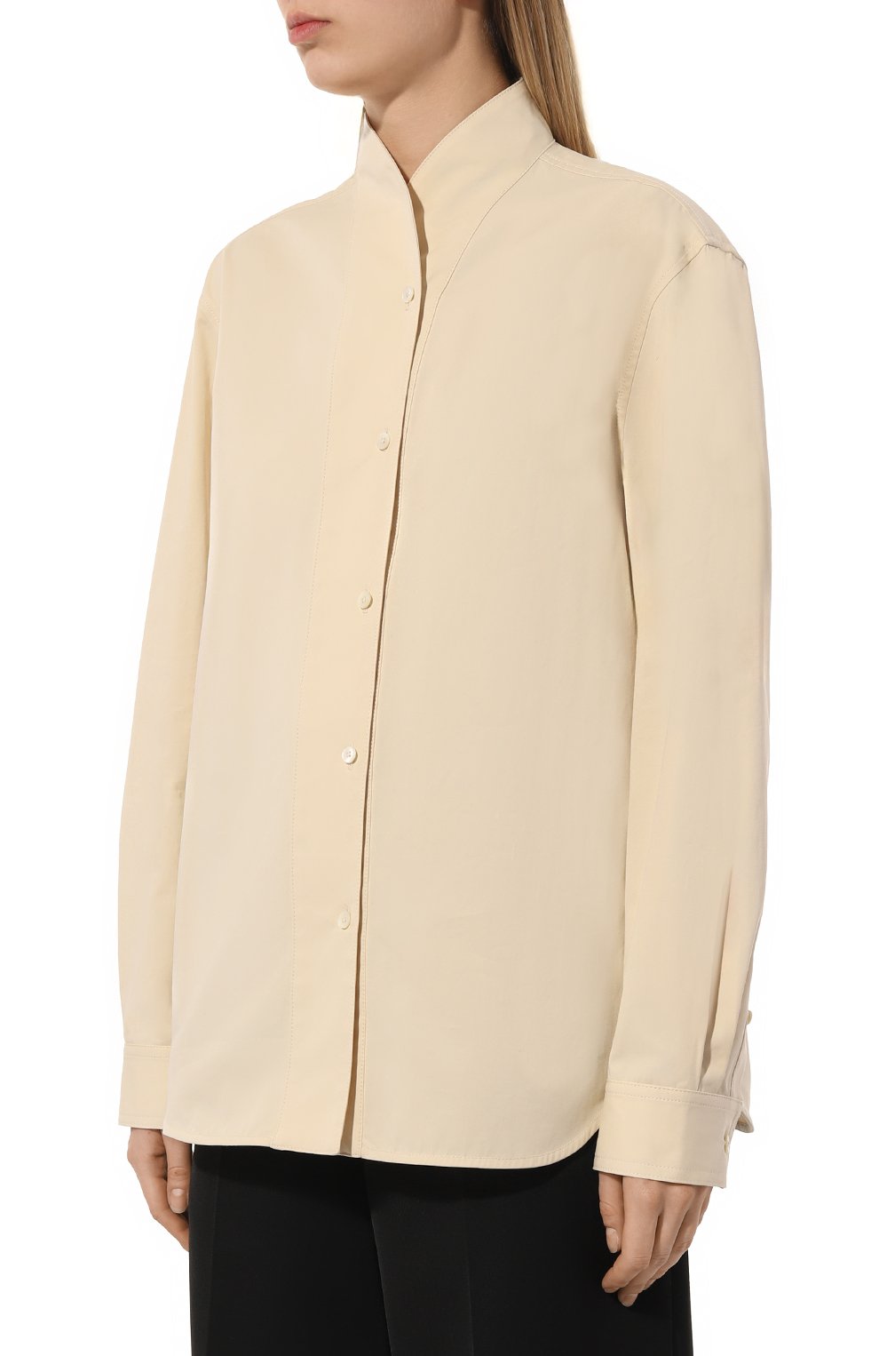 Хлопковая рубашка TOTEME, арт. 241-WRT993-FB0070, фото 3