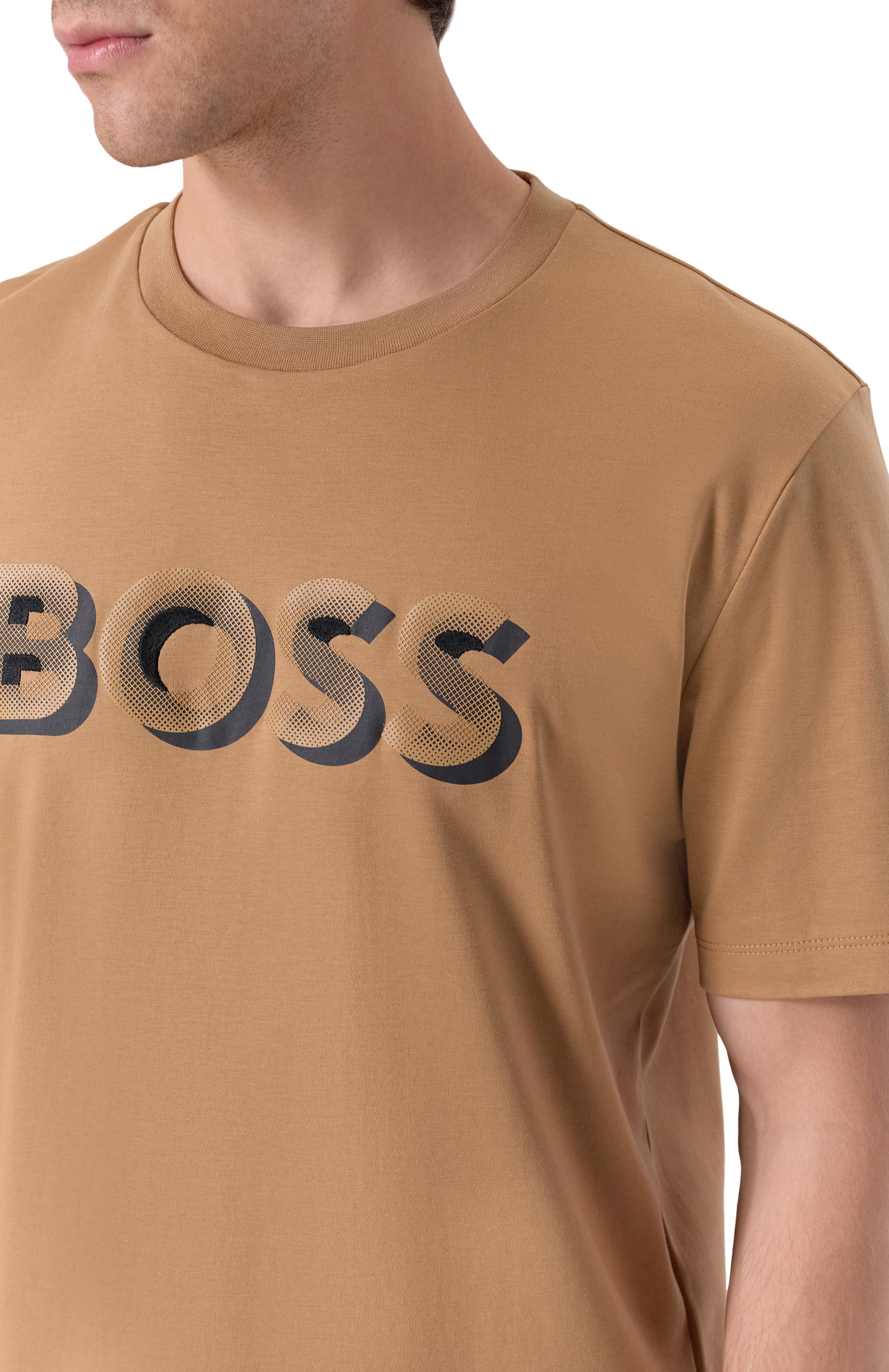 Хлопковая футболка BOSS, арт. 50551902, фото 5