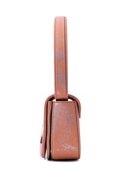 Женская сумка 1dr DIESEL оранжевого цвета, арт. X08396/P6810 | Фото 4 (Размер: mini; Материал: Текстиль; Ремень/цепочка: На ремешке)