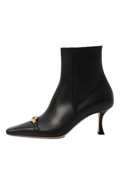 Женские кожаные ботильоны ryker 70 JIMMY CHOO черного цвета, арт. RYKER AB 70/BXK | Фото 4 (Материал внутренний: Натуральная кожа; Подошва: Плоская; Материал сплава: Проставлено; Материал внешний: Натуральная кожа; Драгоценные камни: Проставлено; Каблук высота: Средний; Материал утеплителя: Без утеплителя; Каблук тип: Шпилька)